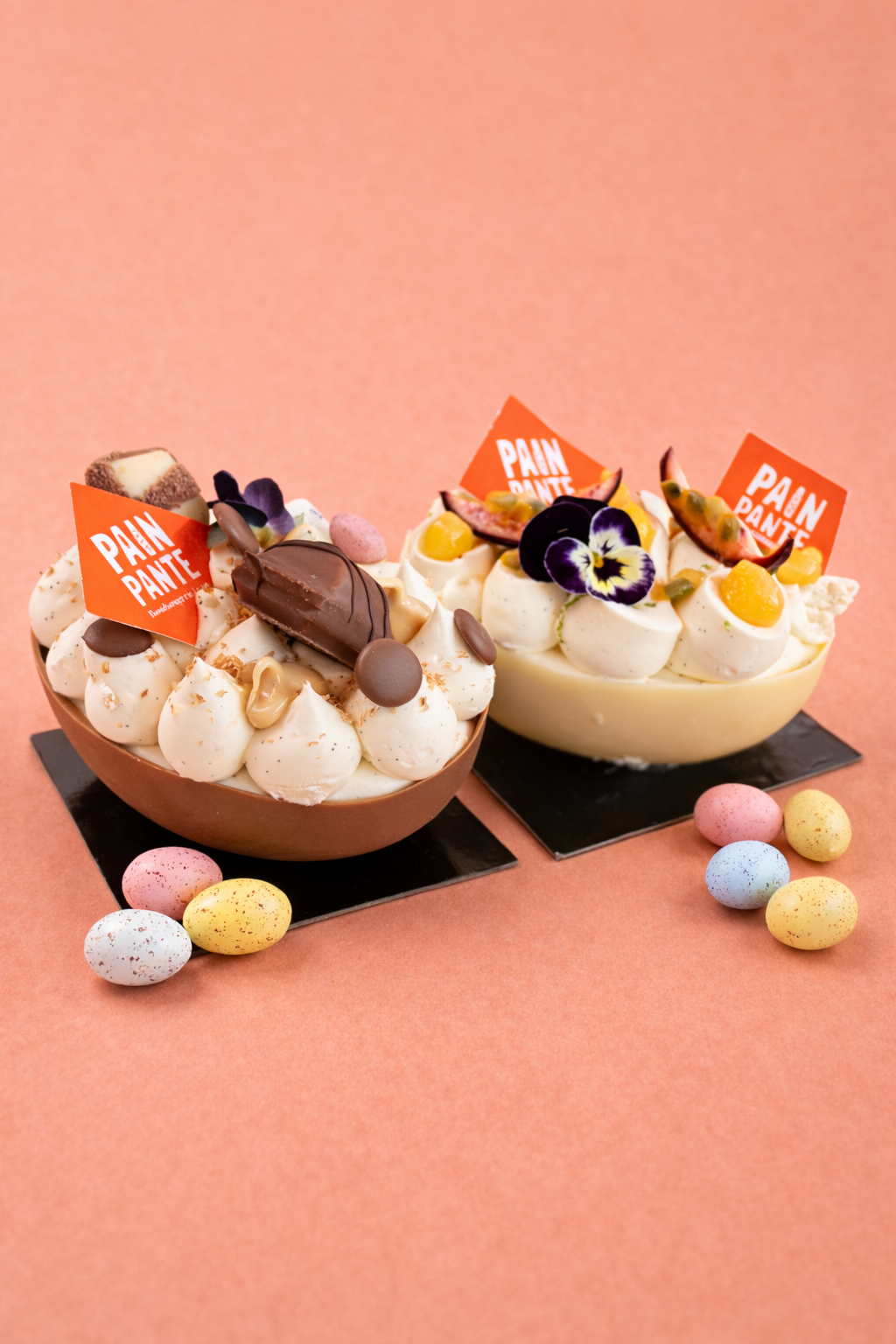 Duo d’œufs cheesecake – Bueno spéculoos & Passion vanille spéculoos