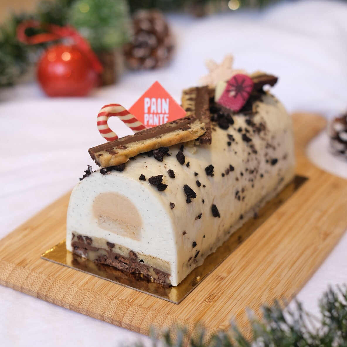 La bûche browkie & cream