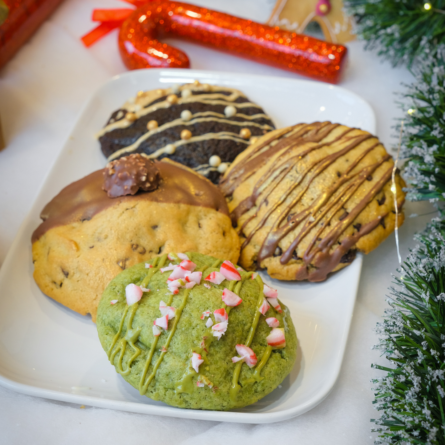 Assortiment de cookies de Noël