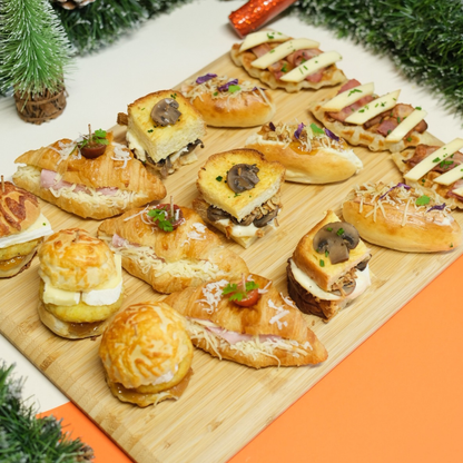 Plateau de 15 réductions salées festives chaudes